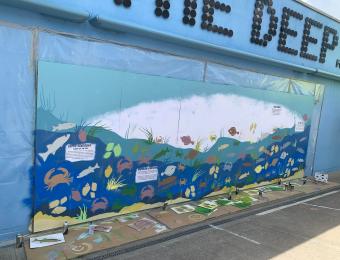 Seagrass wall mural